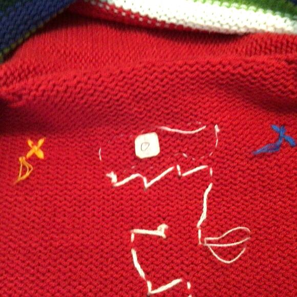 Handmade Peruvian Child Sweater Cardigan 2-3T - Picture 7 of 8